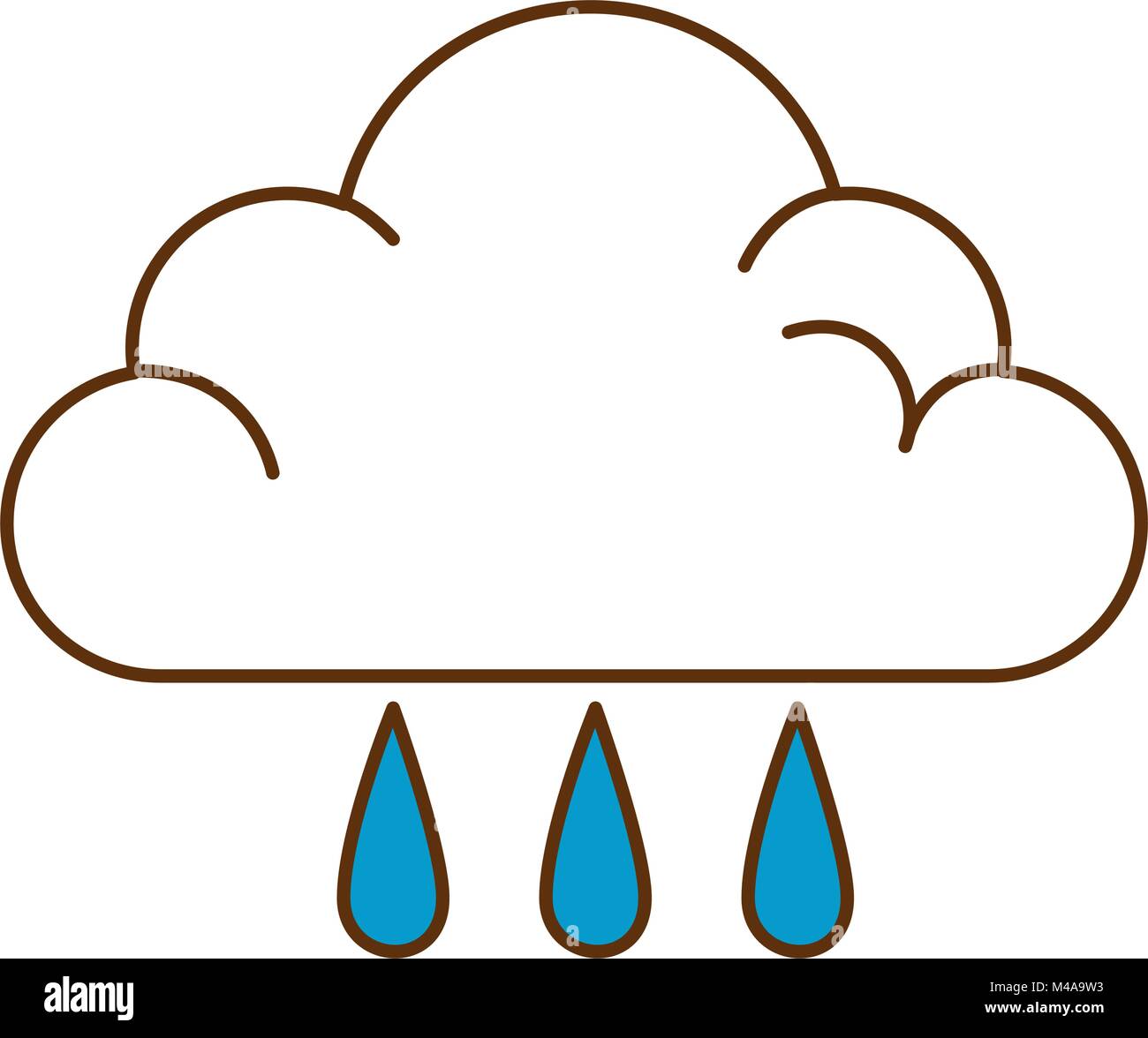 weather cloud rainy icon Stock Vector Image & Art - Alamy