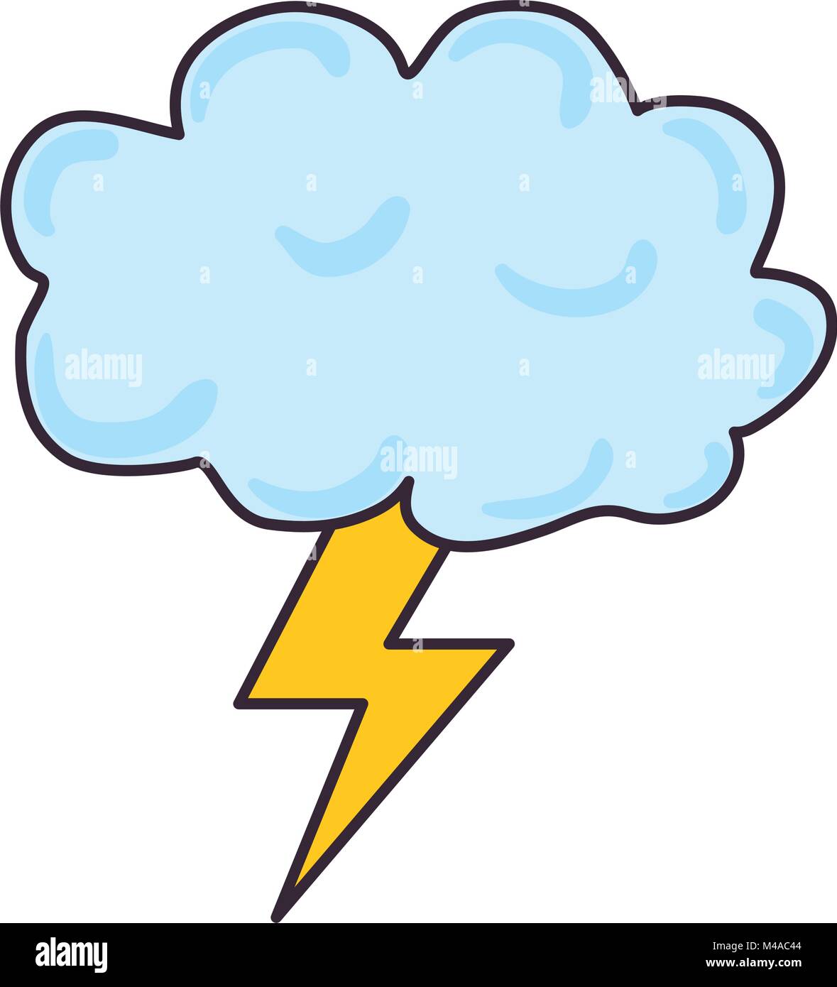 weather cloud rainy with rays Stock Vector Image & Art - Alamy