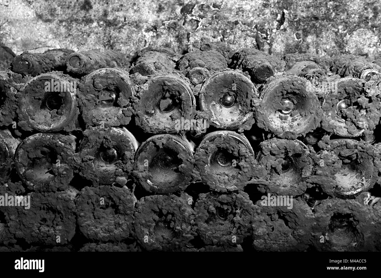 Dust covered old bottles wine Black and White Stock Photos & Images Alamy