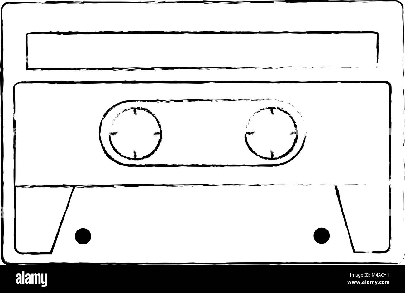 retro cassette sticker icon Stock Vector Image & Art - Alamy