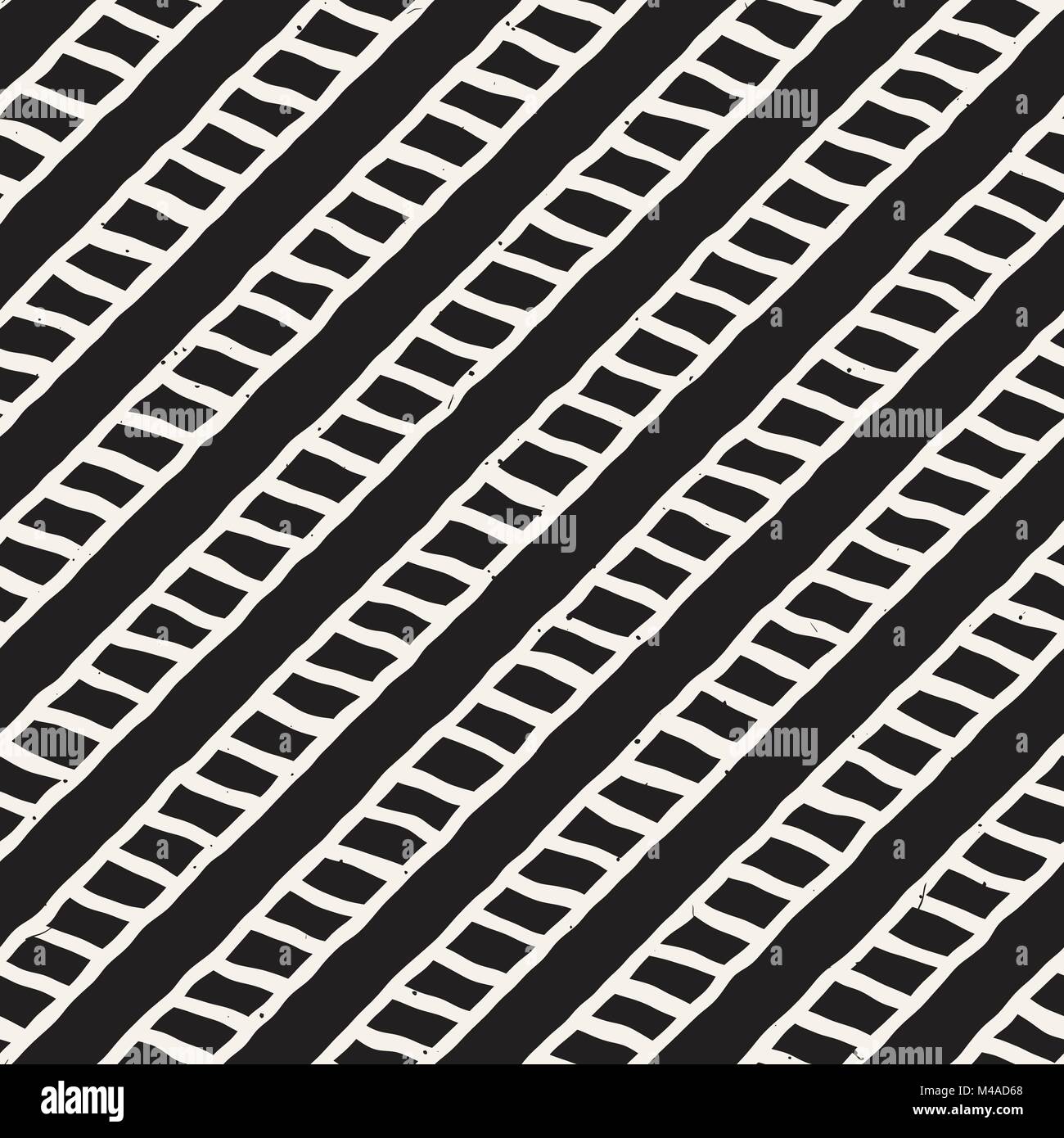 Simple ink geometric pattern. Monochrome black and white strokes ...