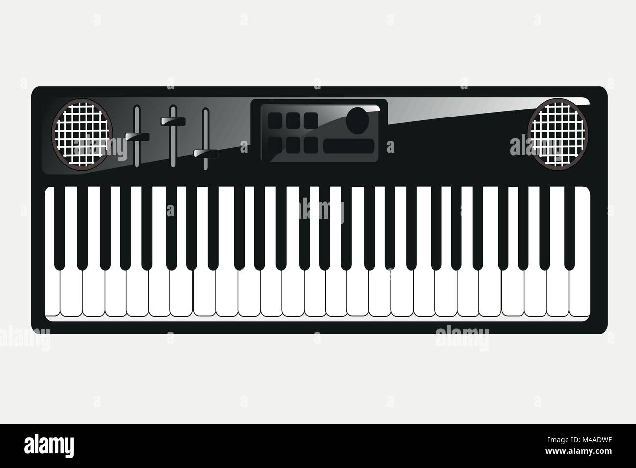Music instrument synthesizer Stock Vector Image & Art - Alamy
