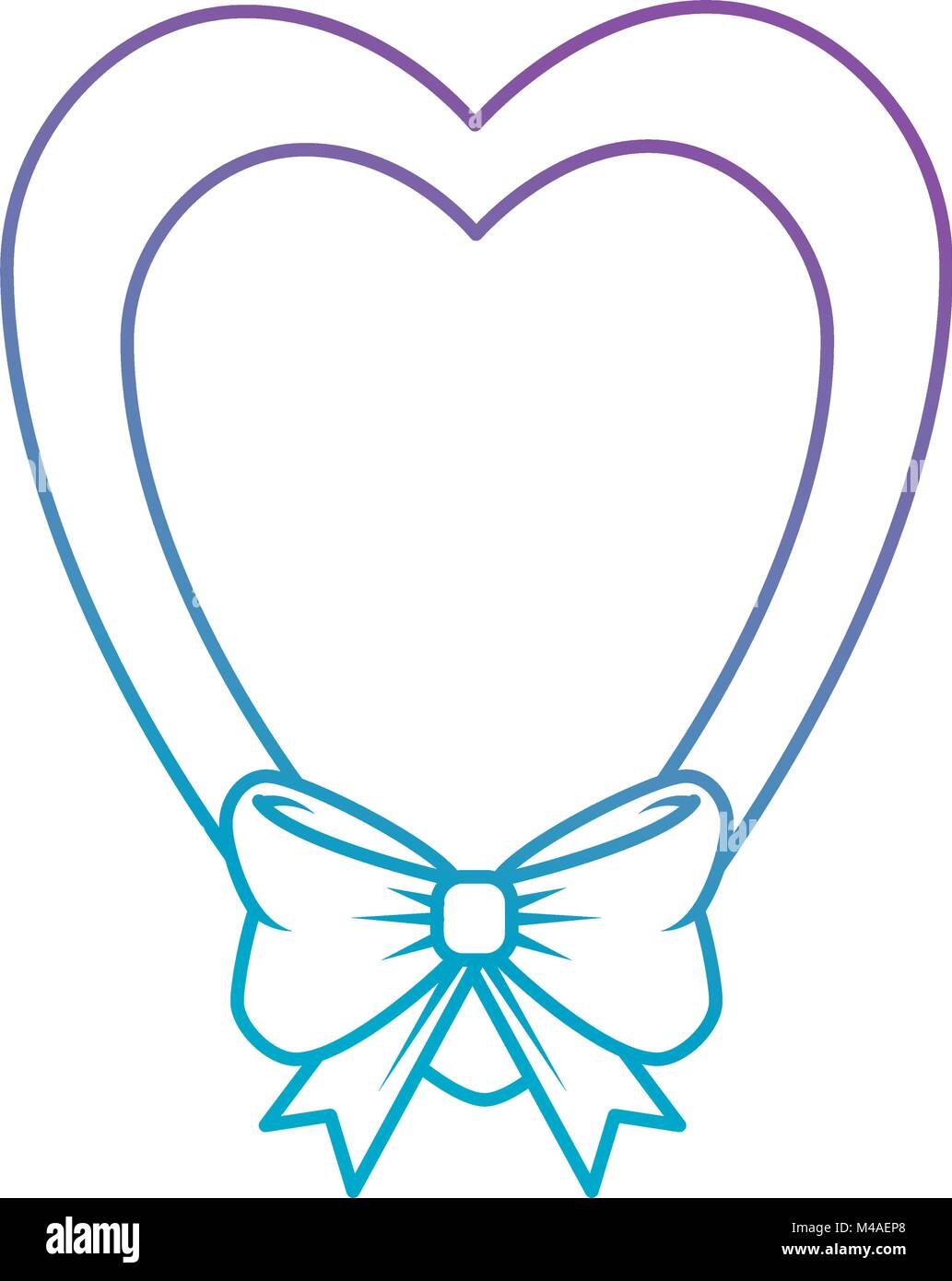 hearts love sticker art with bowntie Stock Vector Image & Art - Alamy