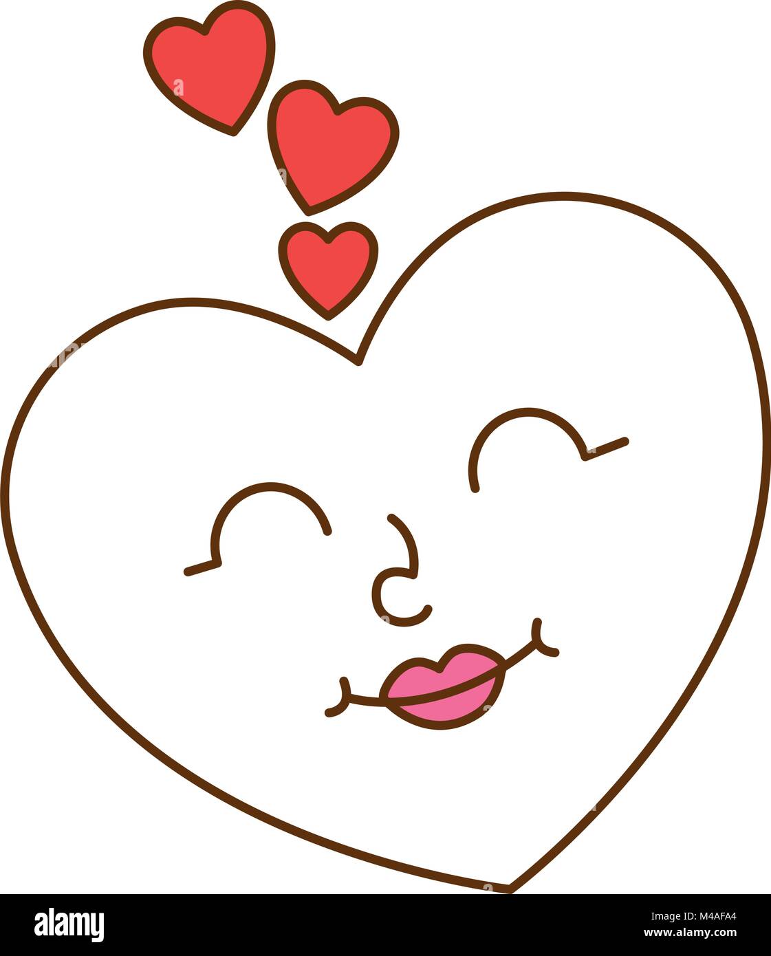 heart love kawaii character Stock Vector Image & Art - Alamy