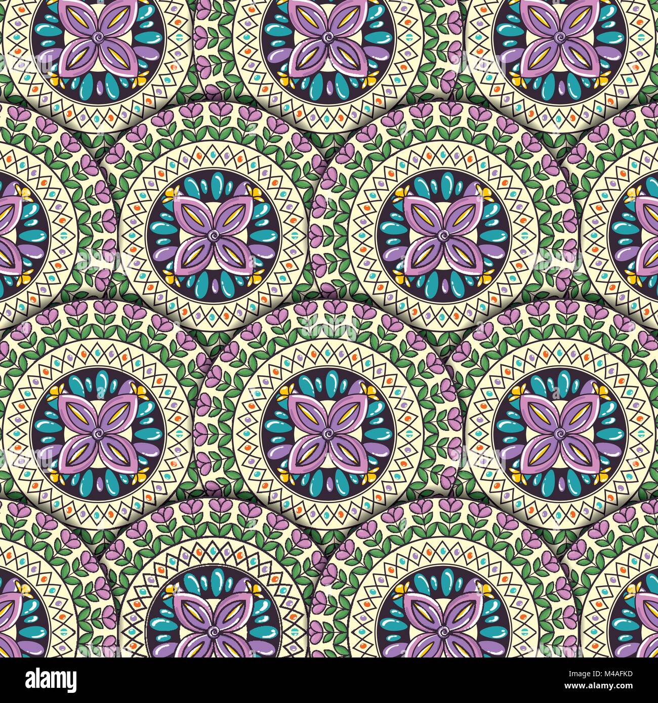 color mandala pattern background Stock Vector Image & Art - Alamy