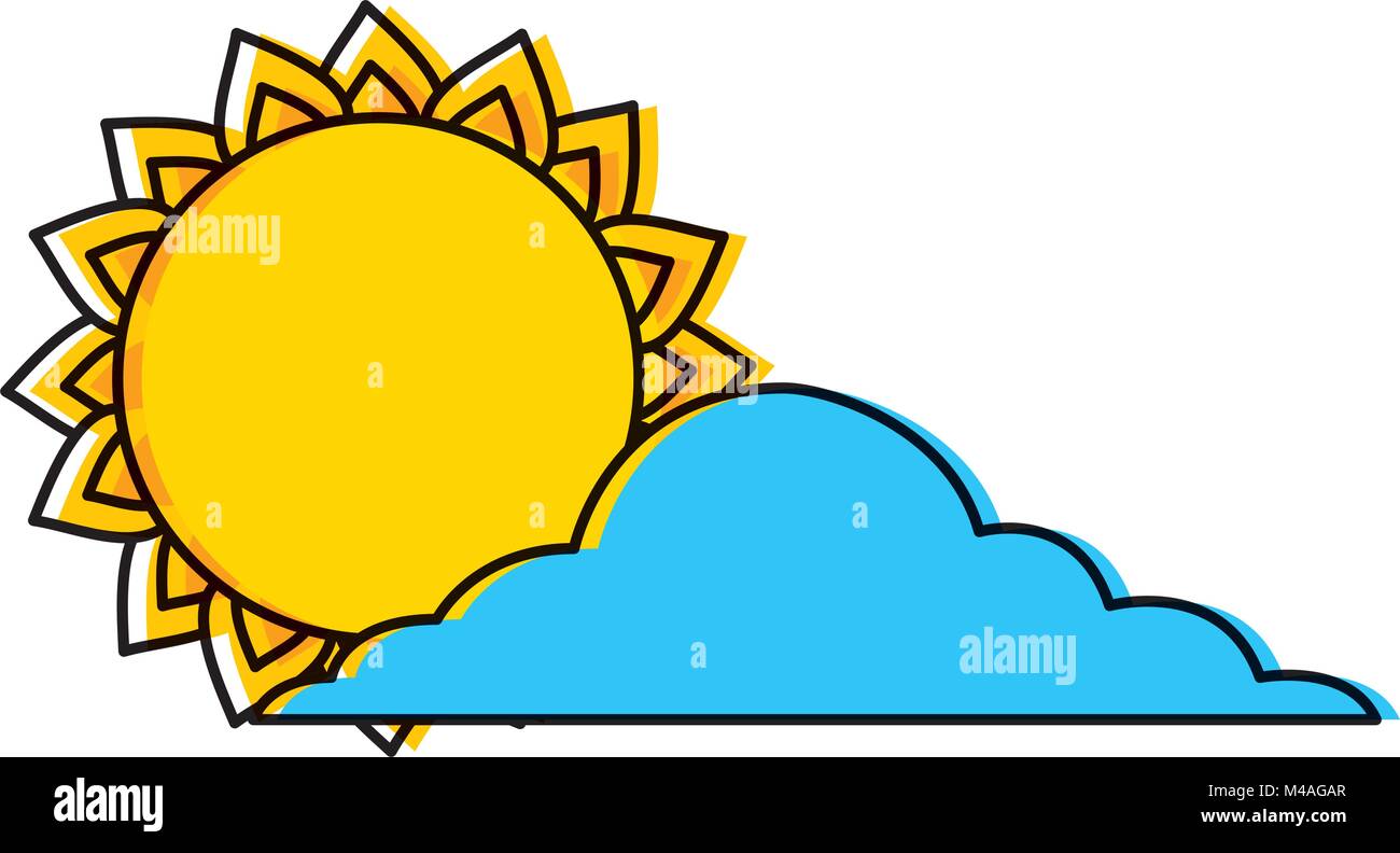 summer sun cloud weather day sky Stock Vector Image & Art - Alamy