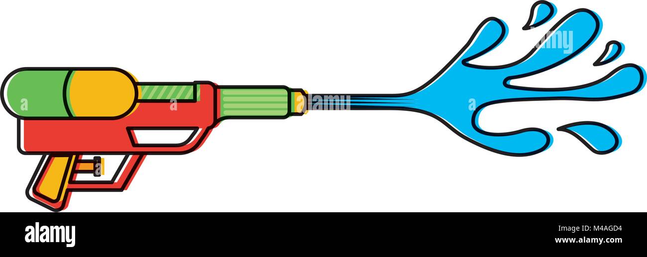water gun shoot splash toy plastic Stock Vector Image & Art Alamy