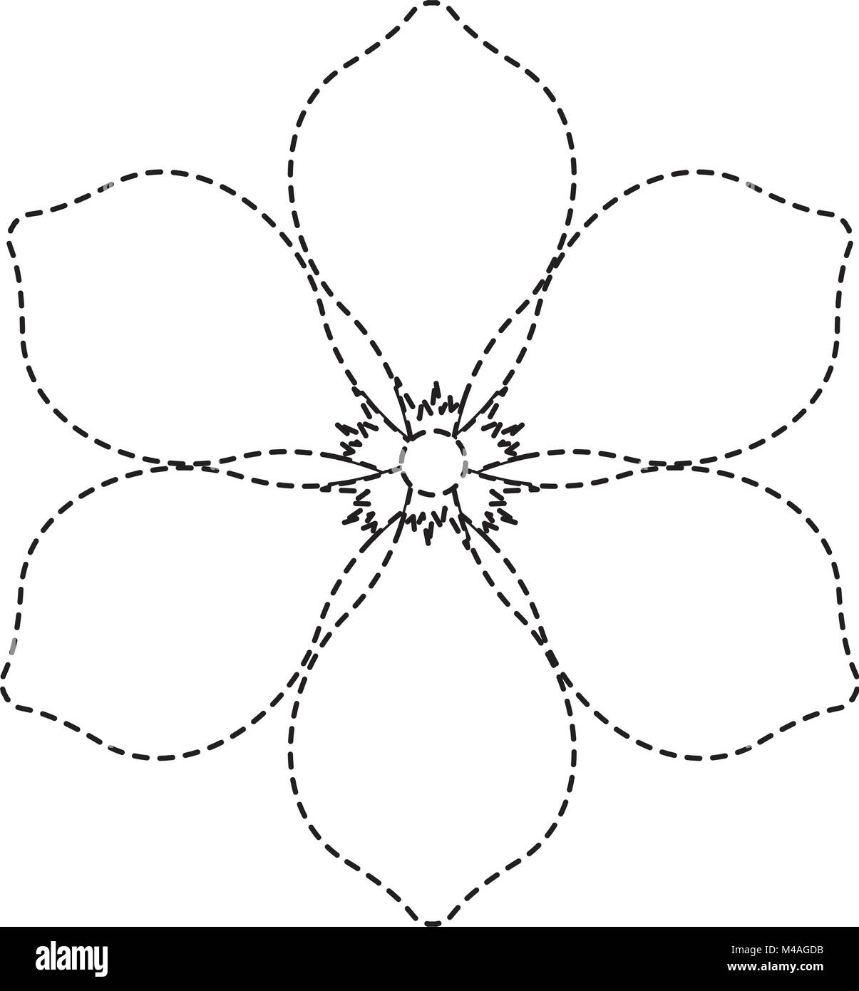 Pink frangipani border Black and White Stock Photos & Images Alamy