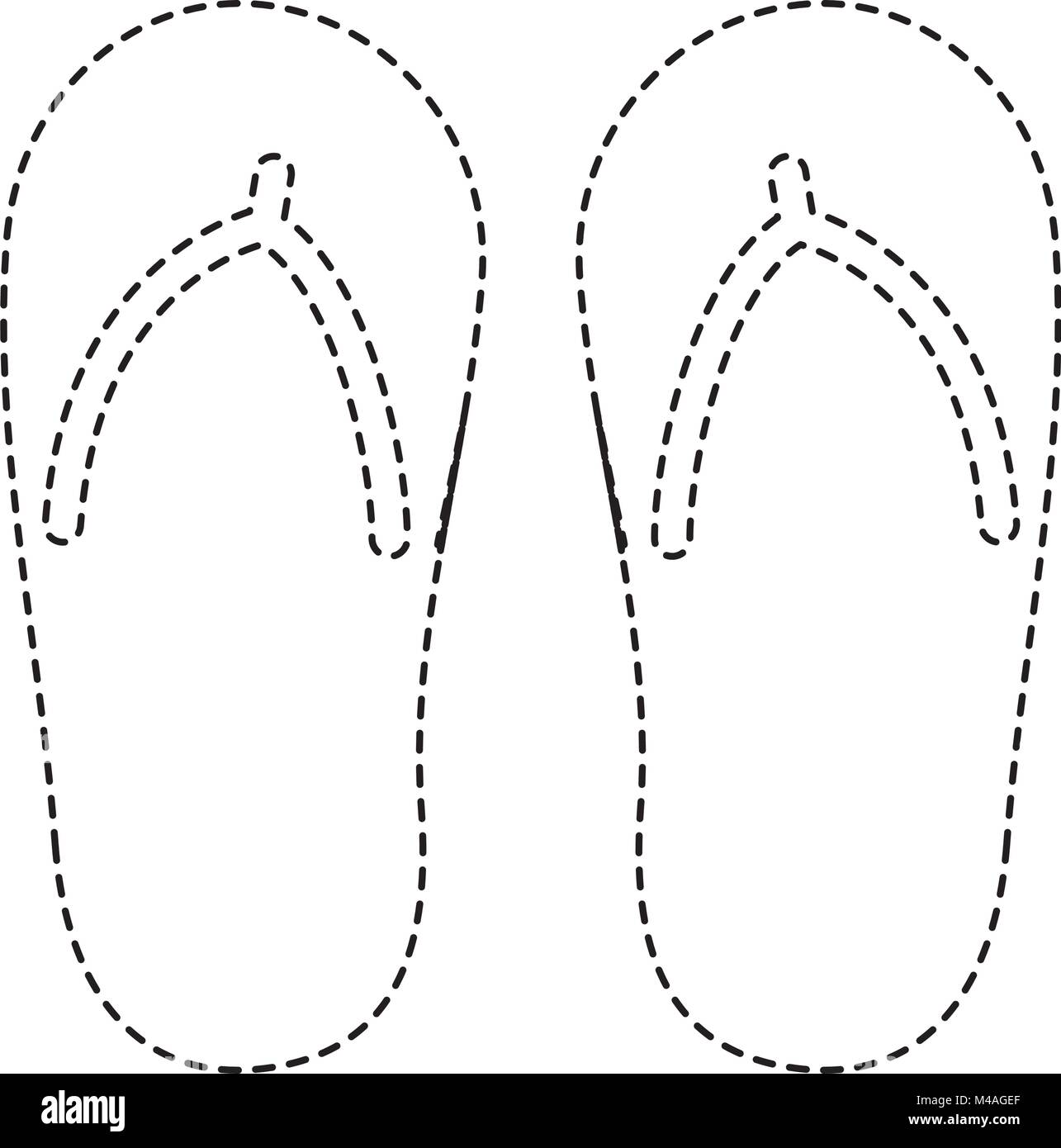 Flip flop nobody Black and White Stock Photos & Images - Alamy