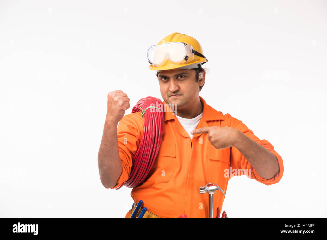 Indian electrician hires stock photography and images Alamy