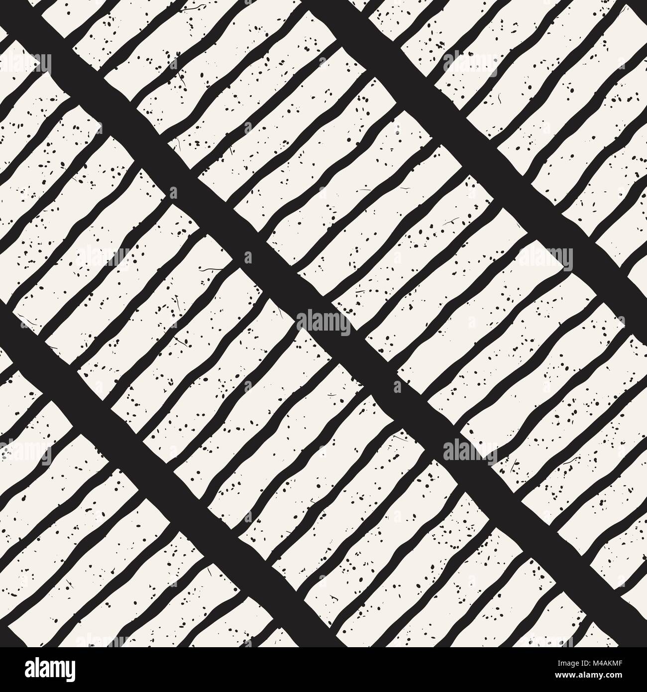 Simple ink geometric pattern. Monochrome black and white strokes ...