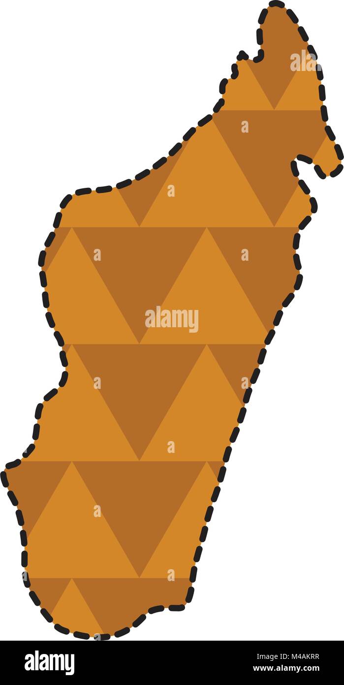 Dotted line map of Madagascar Stock Vector Image & Art - Alamy