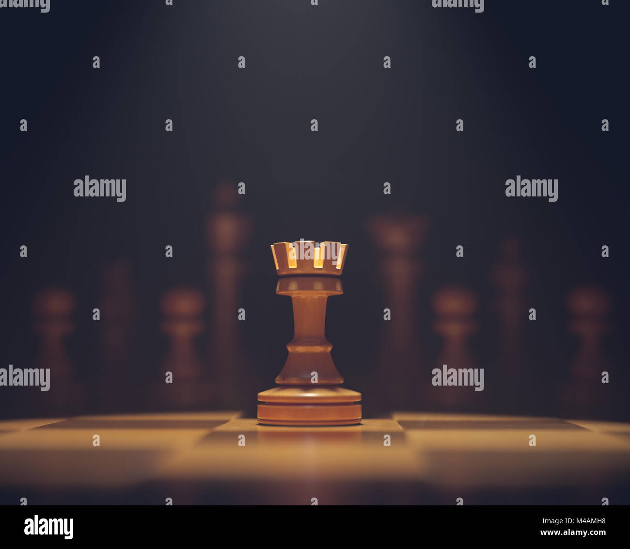Pieces of chess game, image with shallow depth of field. Stock Photo