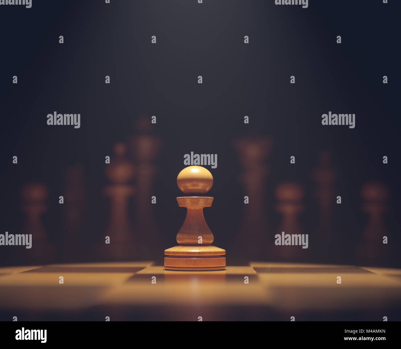 Pieces of chess game, image with shallow depth of field. Stock Photo