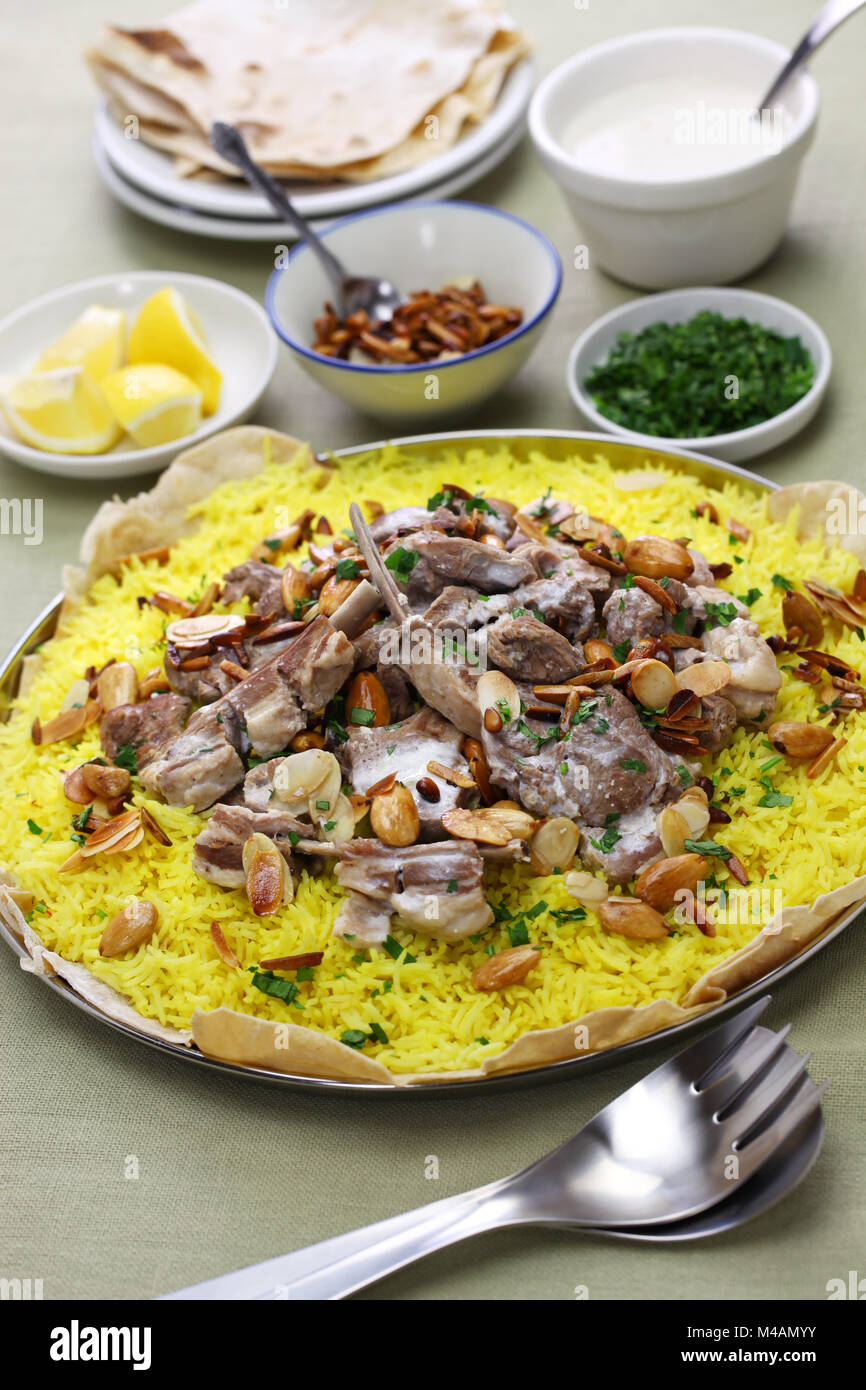 Middle east food rice lamb hires stock photography and images Alamy
