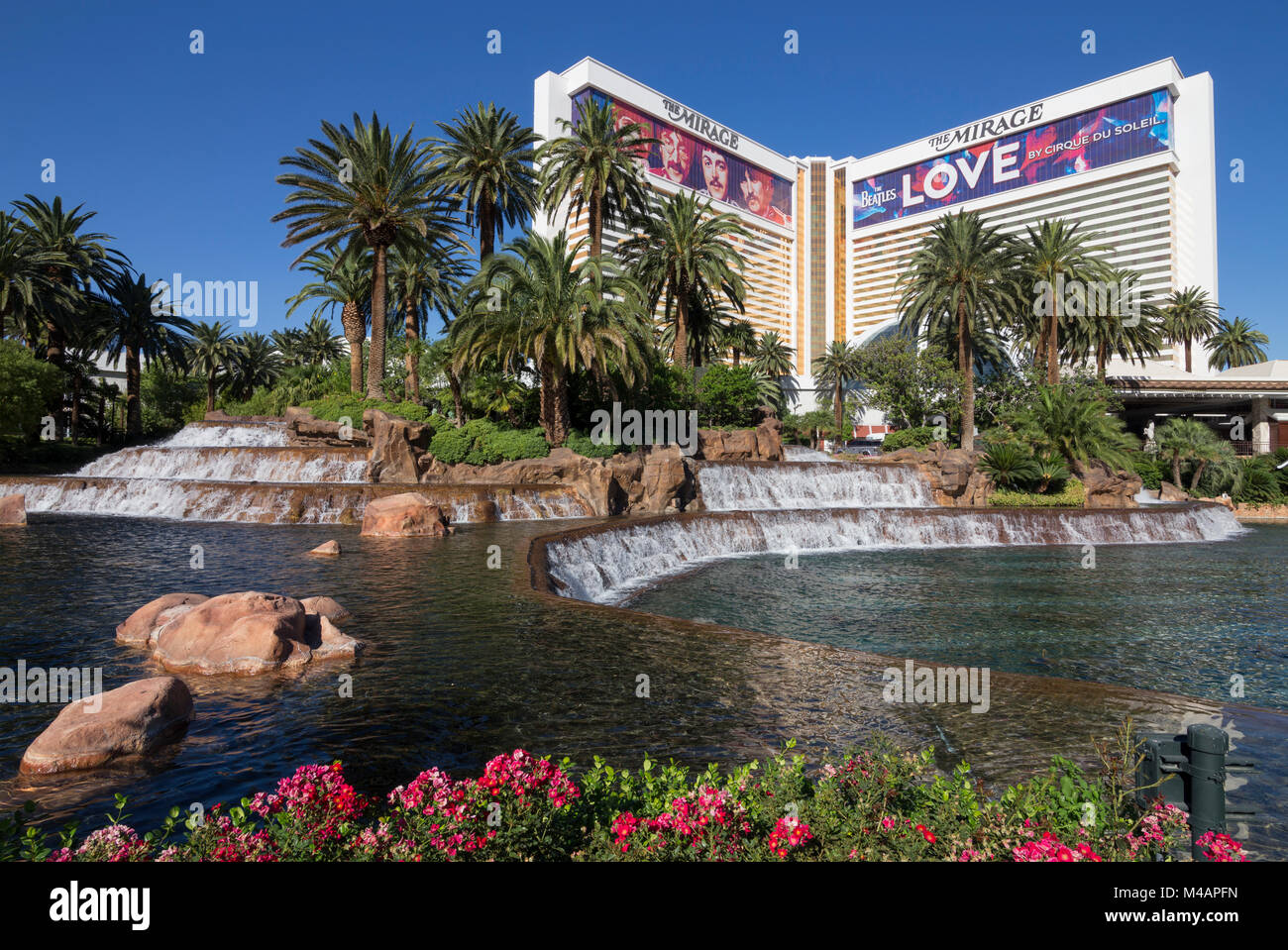 The Mirage Resort and Casino. Las Vegas Strip, Paradise, Nevada Stock Photo