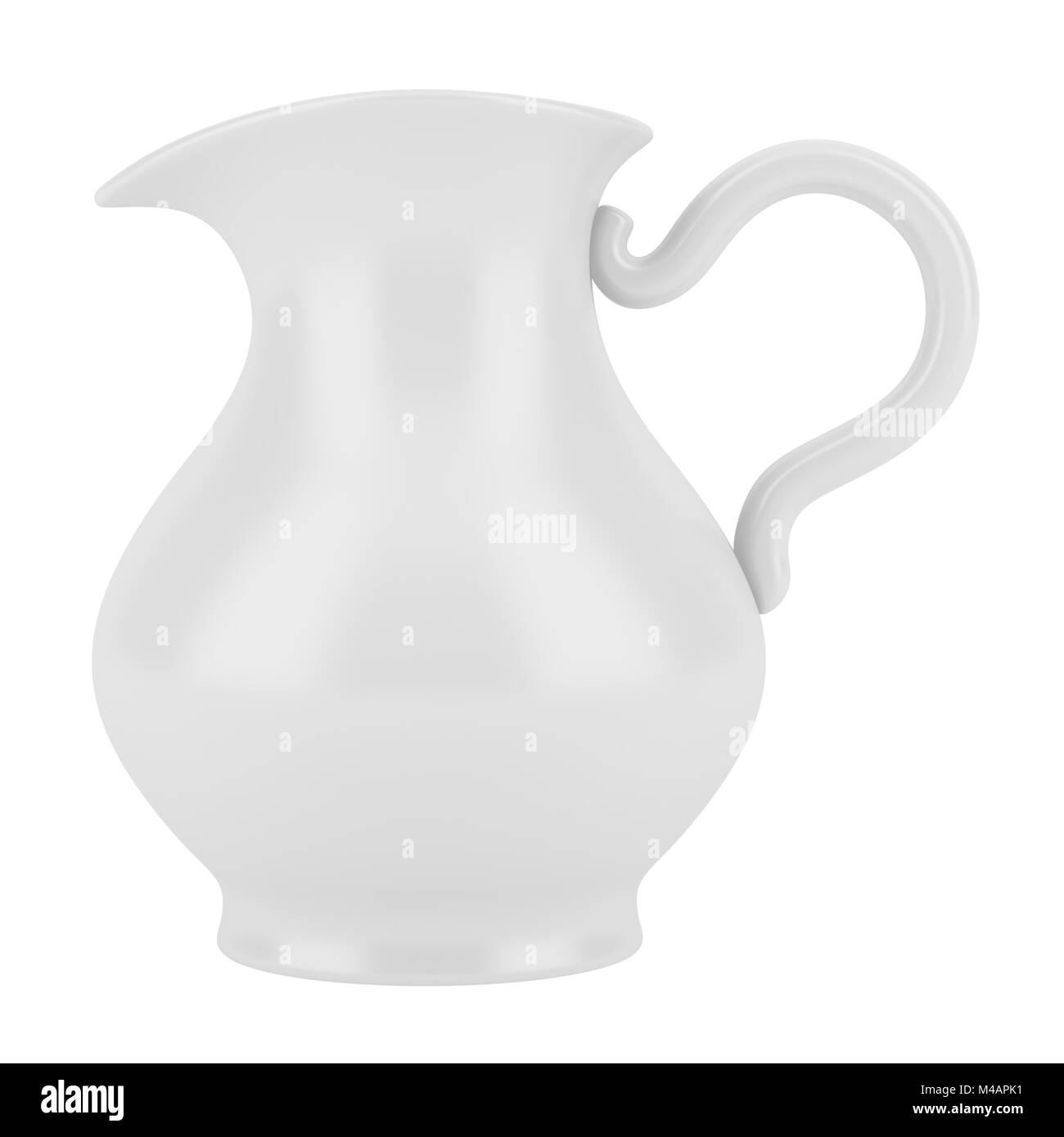 ceramic jug isolated on white background Stock Photo