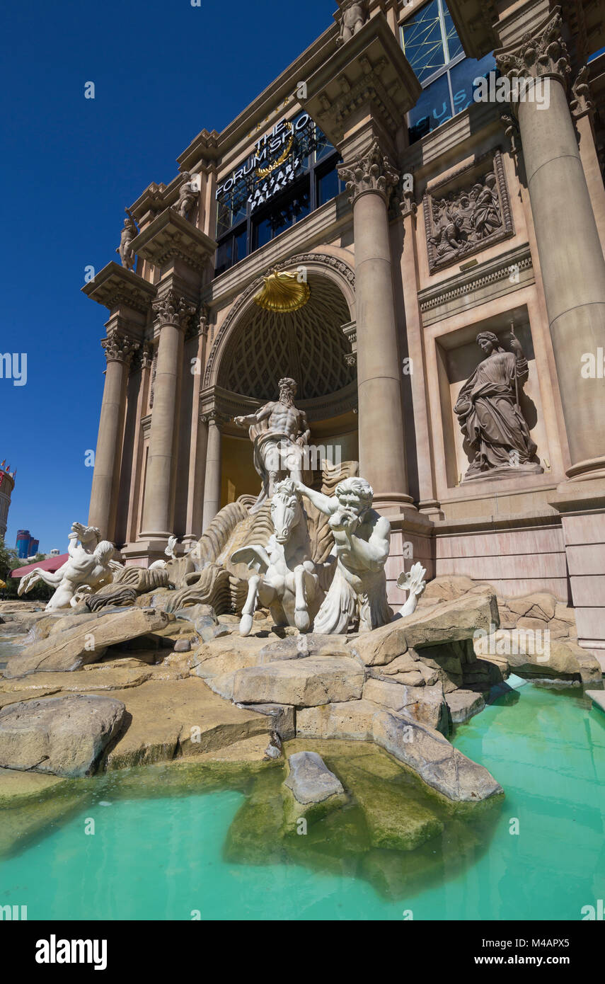 Replica of Trevi fountain in front of The Forum Shops, Caesars Palace