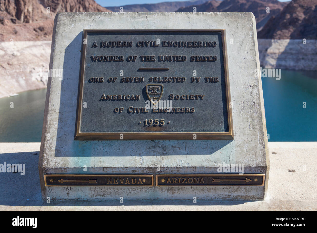 Hoover Dam on the Arizona/Nevada State border, USA Stock Photo Alamy