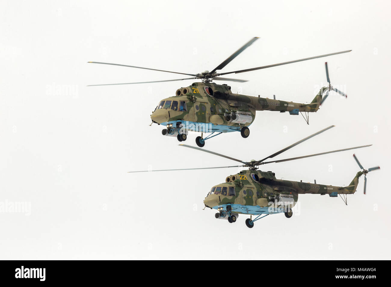 Mi-8 helicopter participant Airshow. NATO reporting name: Hip Stock Photo