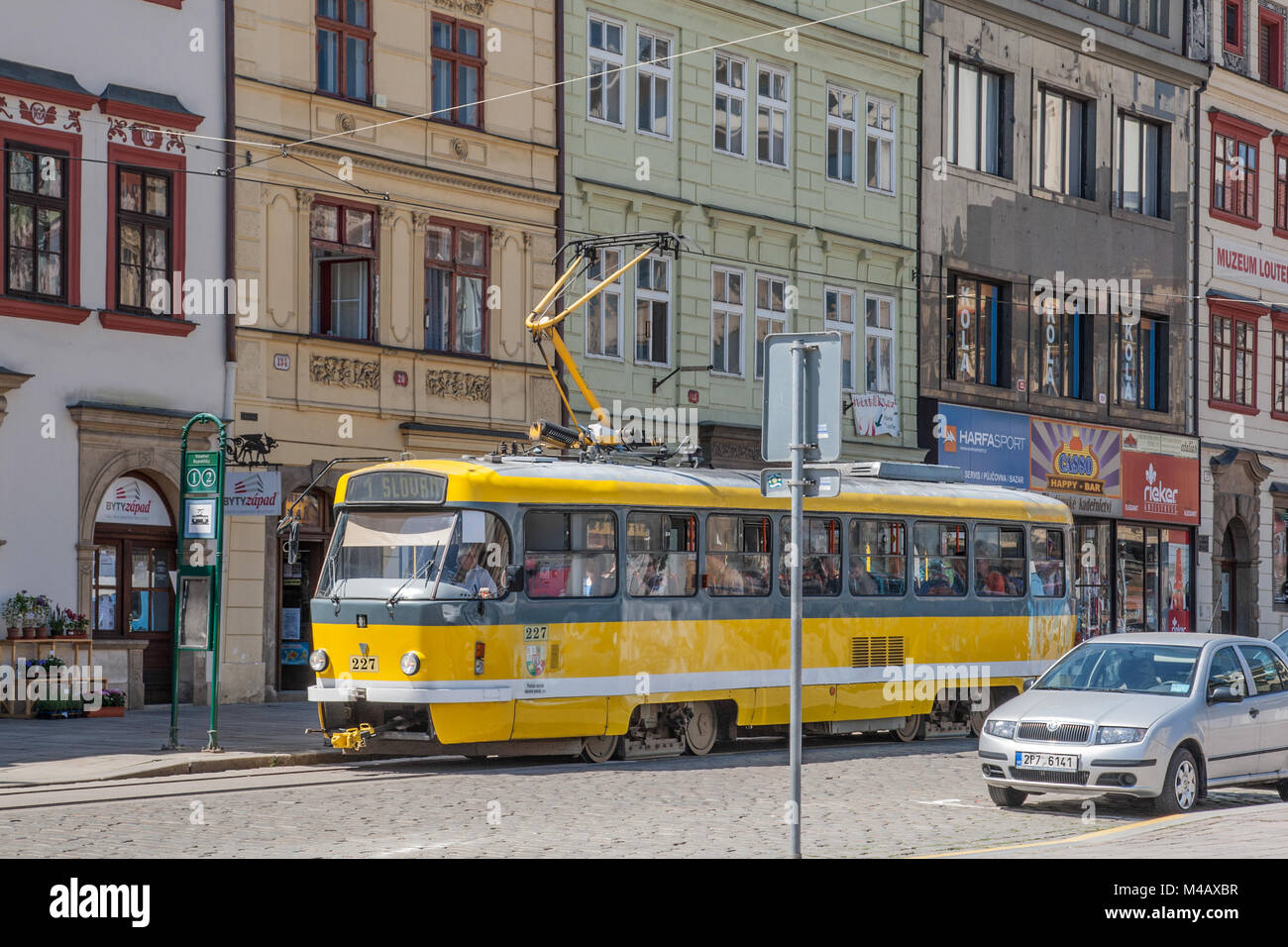 Tramway in Plzen Stock Photo - Alamy