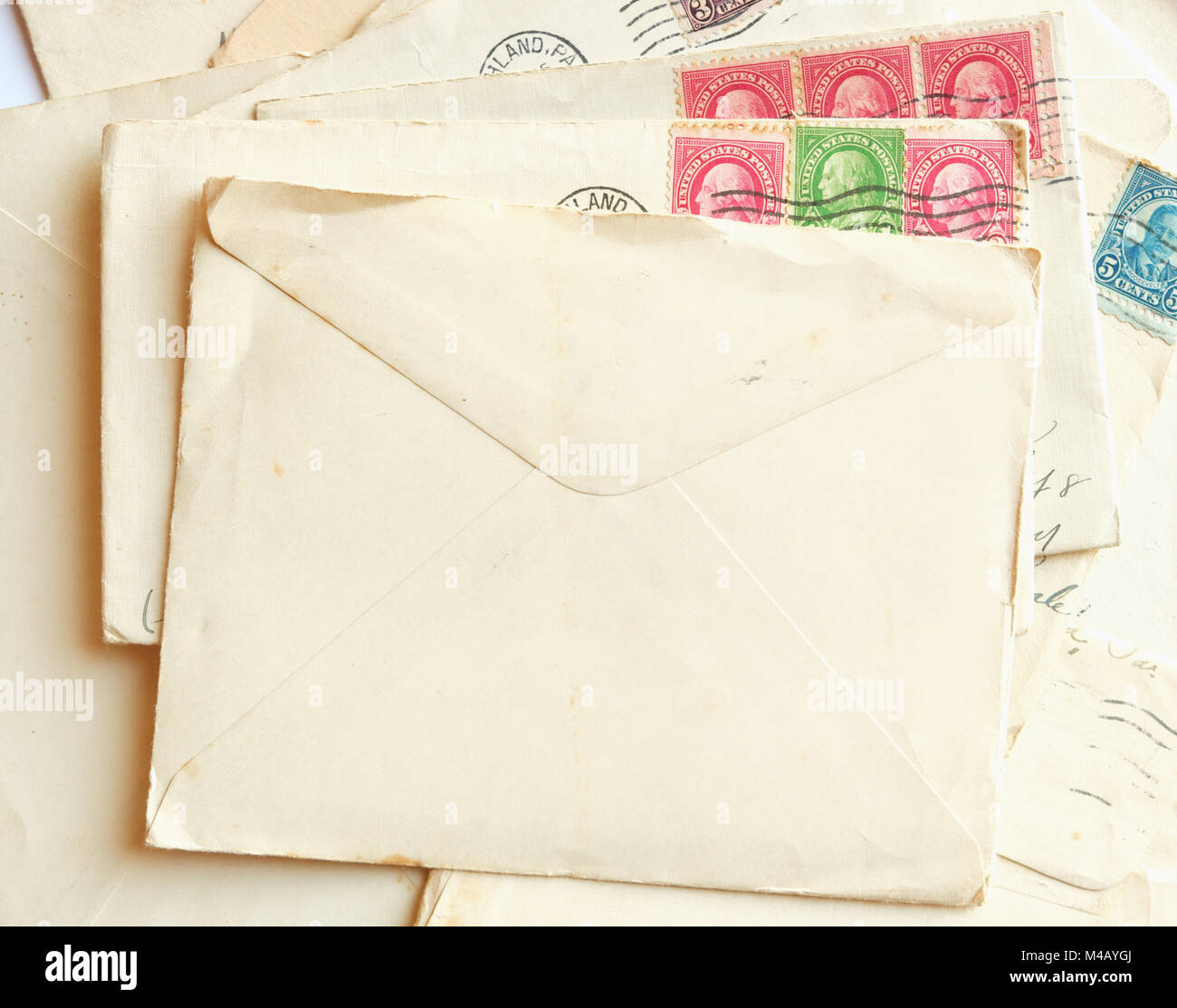 Vintage Letters Stamps High Resolution Stock Photography and Images Alamy