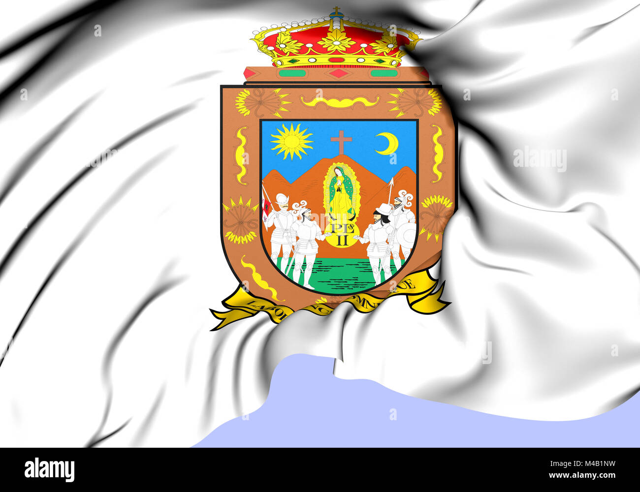 Flag of Zacatecas, Mexico. Stock Photo