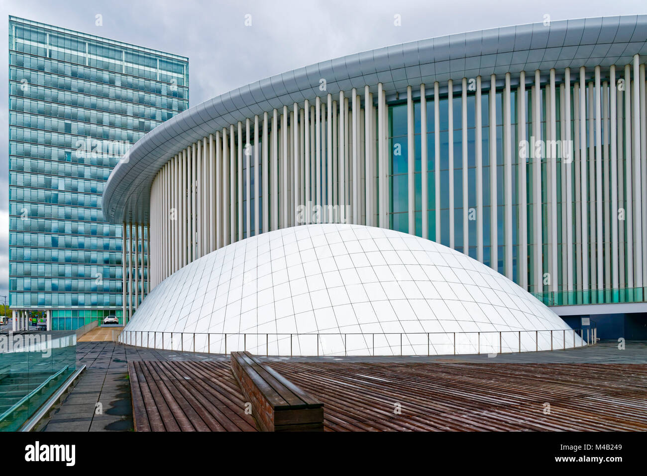 Grande duchesse josephine charlotte concert hall by christian de portzamparc hires stock