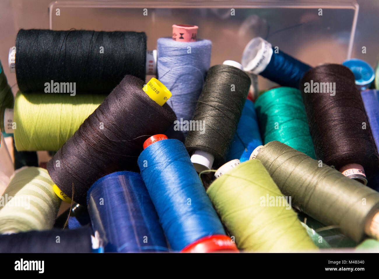 Tailoring,threads,differently,detail Stock Photo