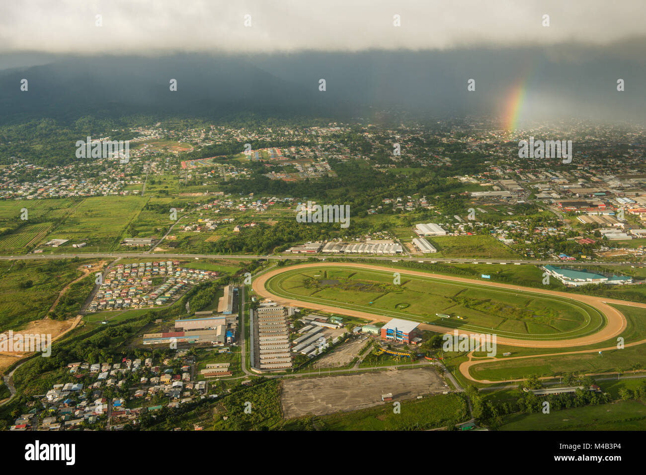 Aerial of Trinidad,Trinidad and Tobago,Carribean Stock Photo