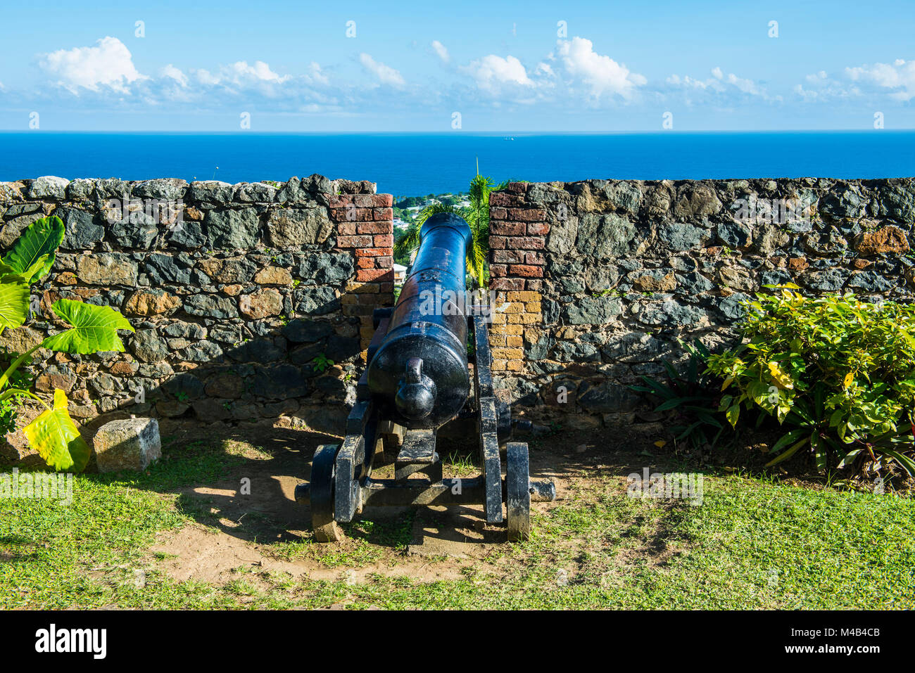 Fort King George,Scarborough,Tobago,Trinidad and Tobago,Caribbean Stock Photo