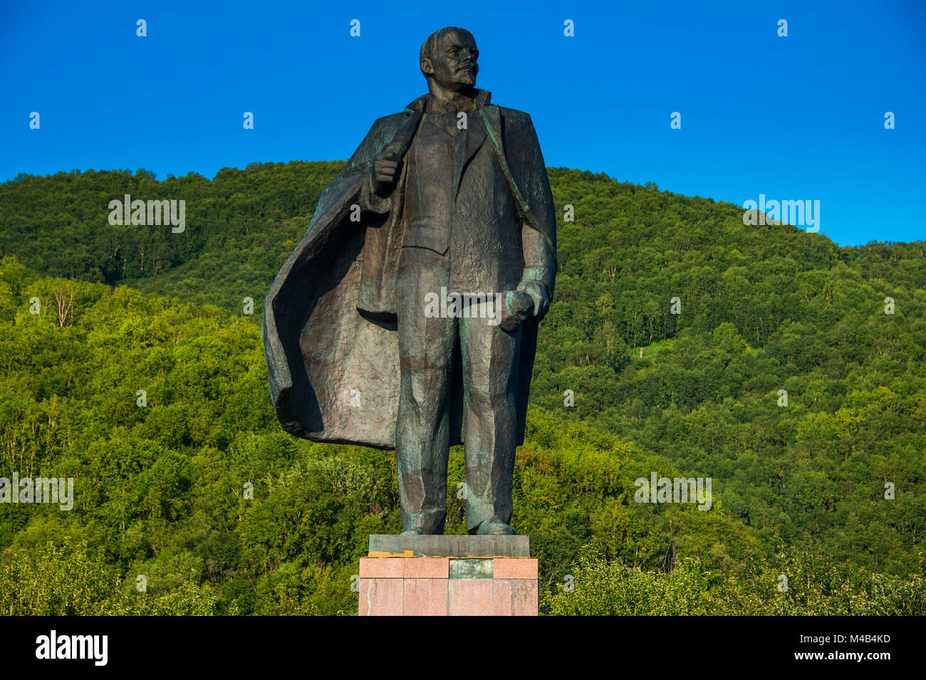 Lenin statue in Petropavlovsk-Kamchatsky,Kamchatka,Russia Stock Photo