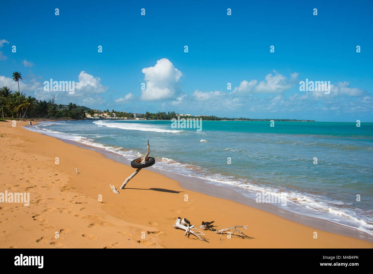 Luquillo beach Puerto Rico,Caribbean Stock Photo