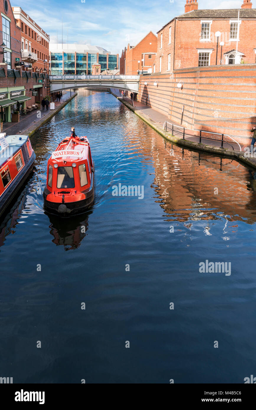 Views of the canal in Brindley Place Birmingham, UK Stock Photo - Alamy