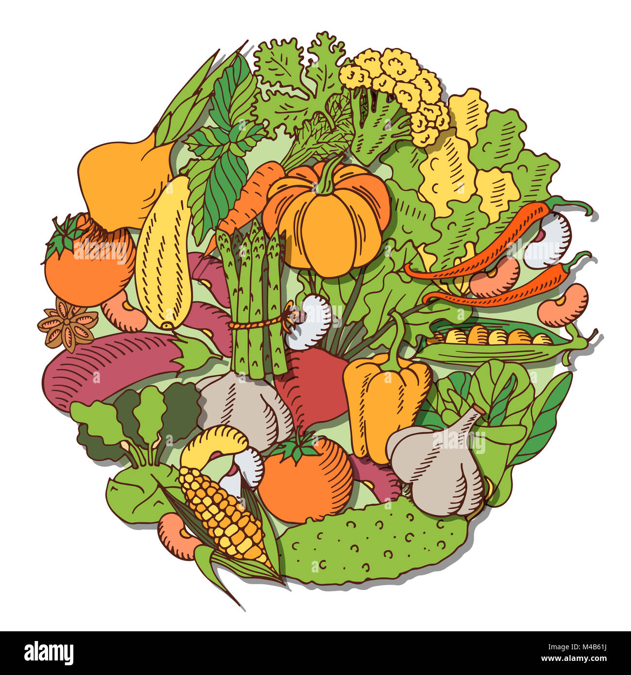 poster with vegetables Stock Photo - Alamy