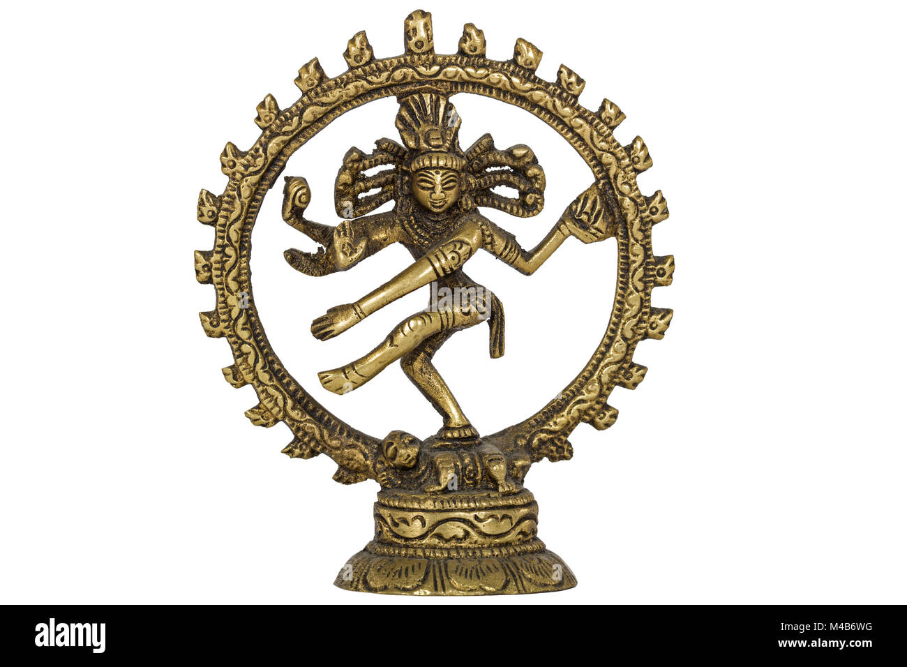Shiva Nataraja, isolated on white background Stock Photo - Alamy