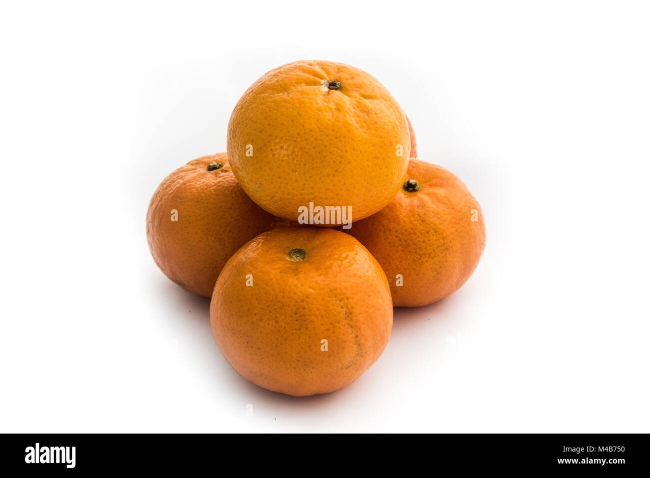 Clementines Isolated on White Stock Photo Alamy