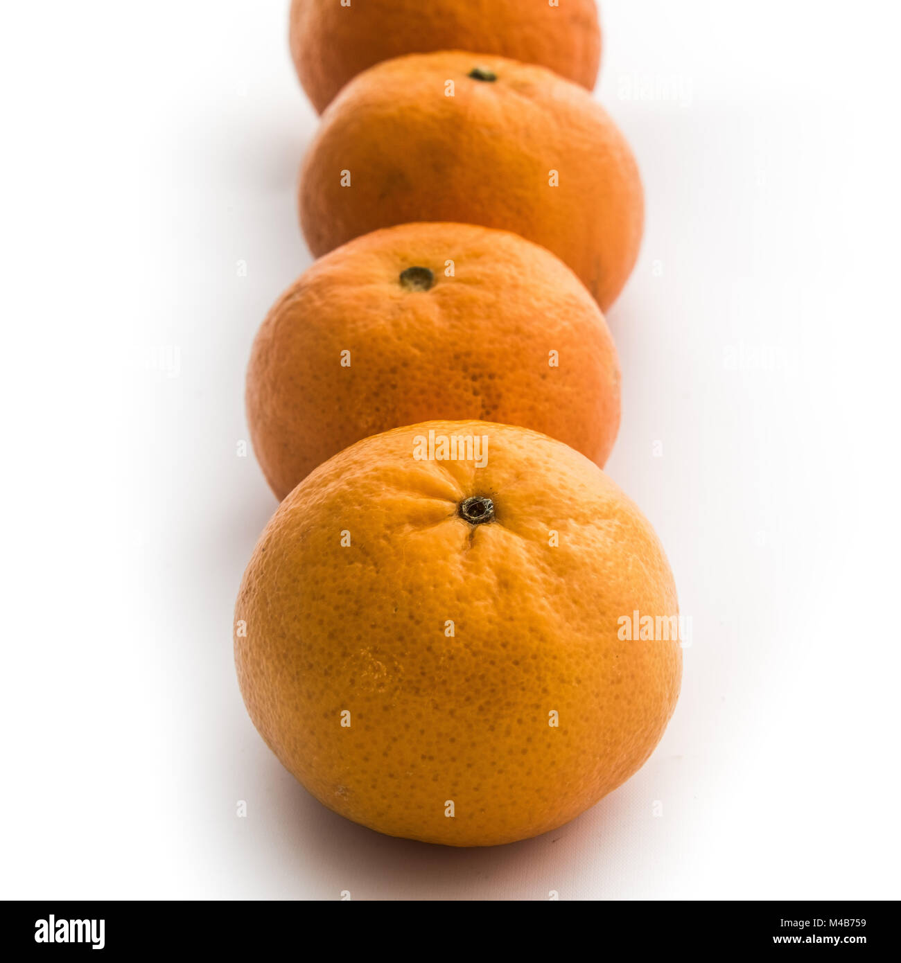 Clementines Isolated on White Stock Photo Alamy