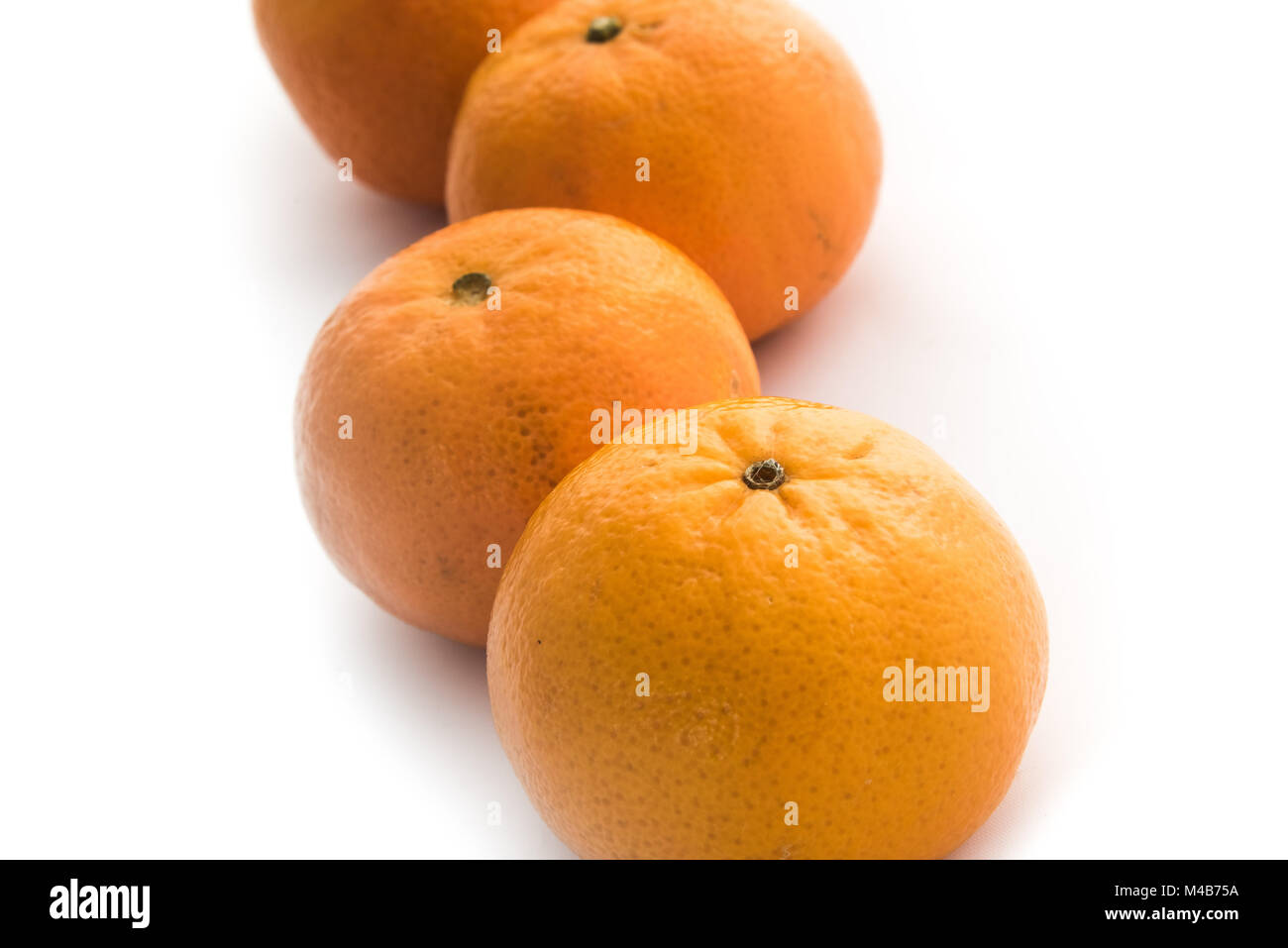 Clementines Isolated on White Stock Photo Alamy