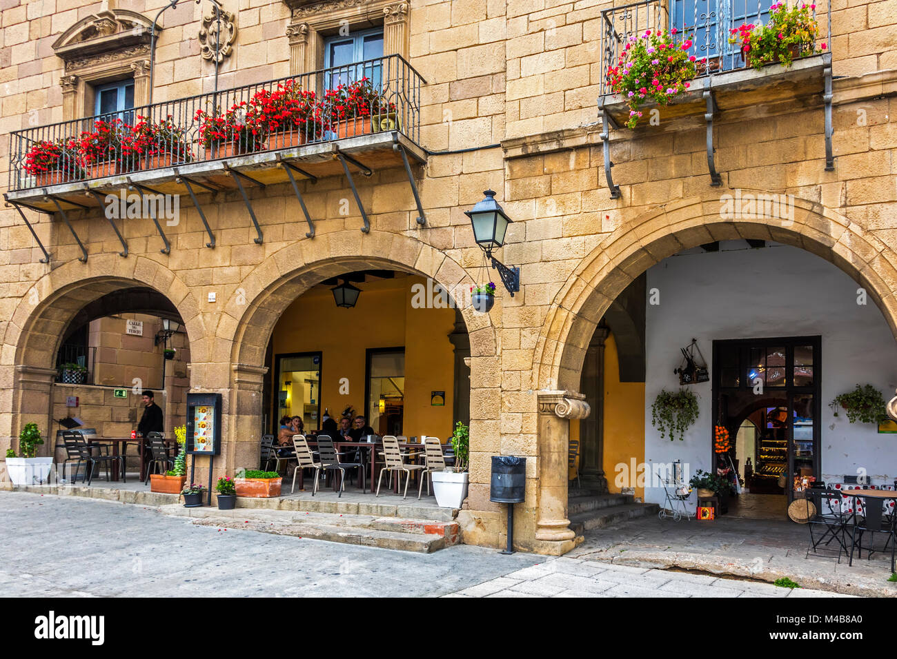 The Spanish Village, Poble Espanyol, Barcelona, Spain Stock Photo - Alamy