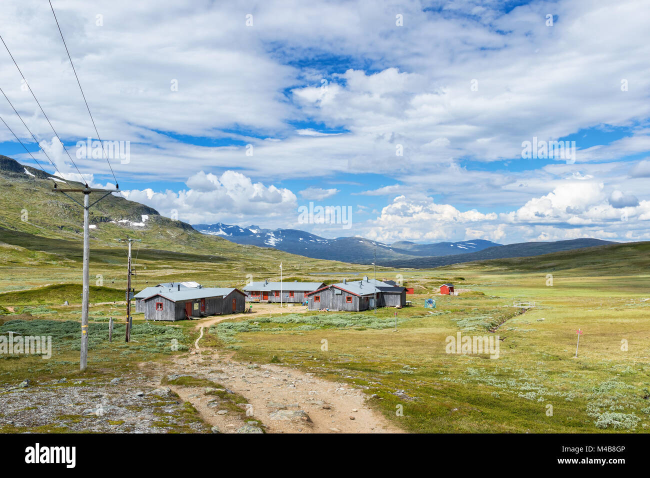 Helags mountain station in the Swedish mountains Stock Photo