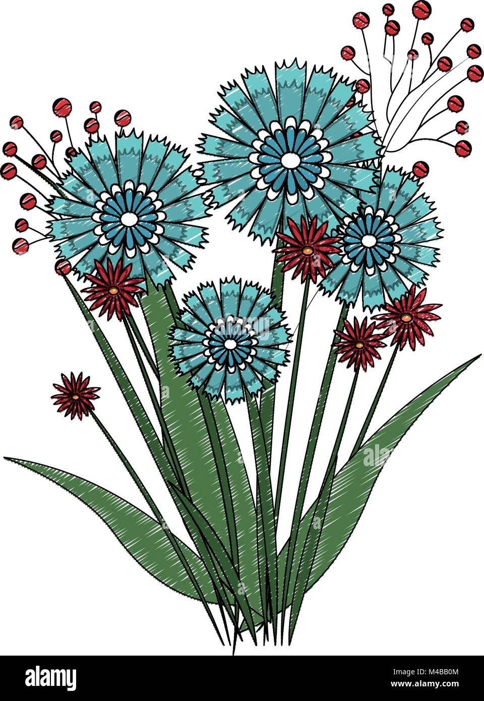 Bouquet of flowers Stock Vector Image & Art - Alamy