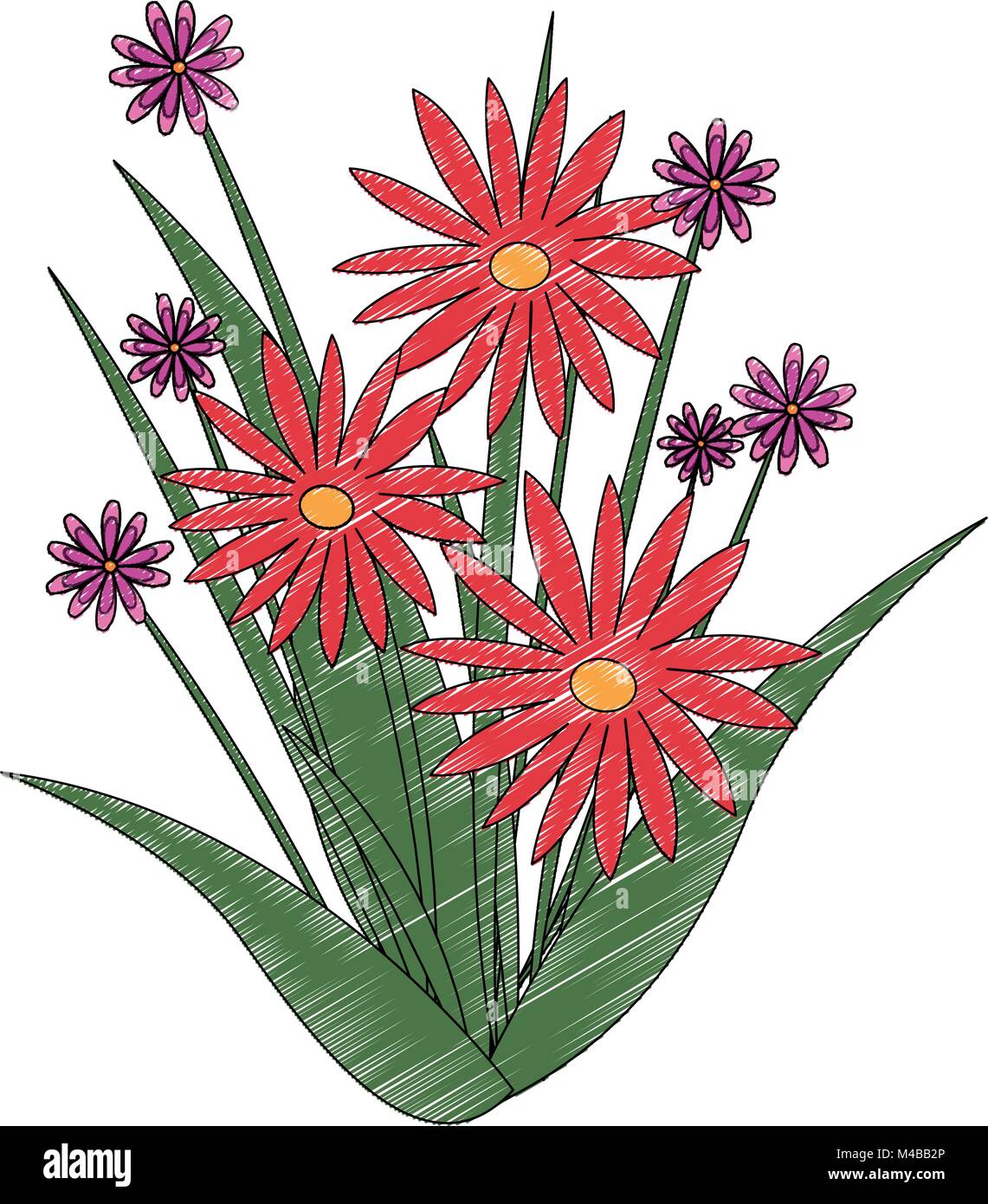 Bouquet of flowers Stock Vector Image & Art - Alamy