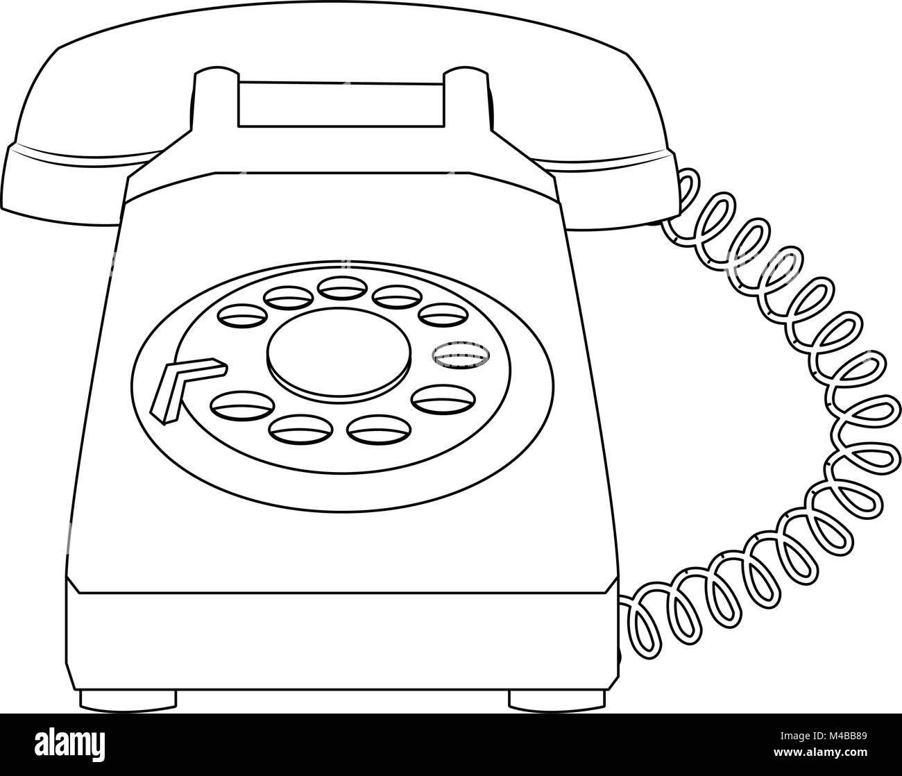 Vintage telephone cartoon Stock Vector Image & Art - Alamy