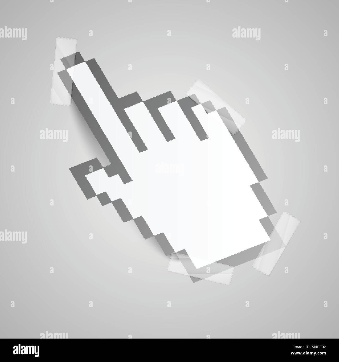 Paper hand cursor Stock Vector Image & Art - Alamy