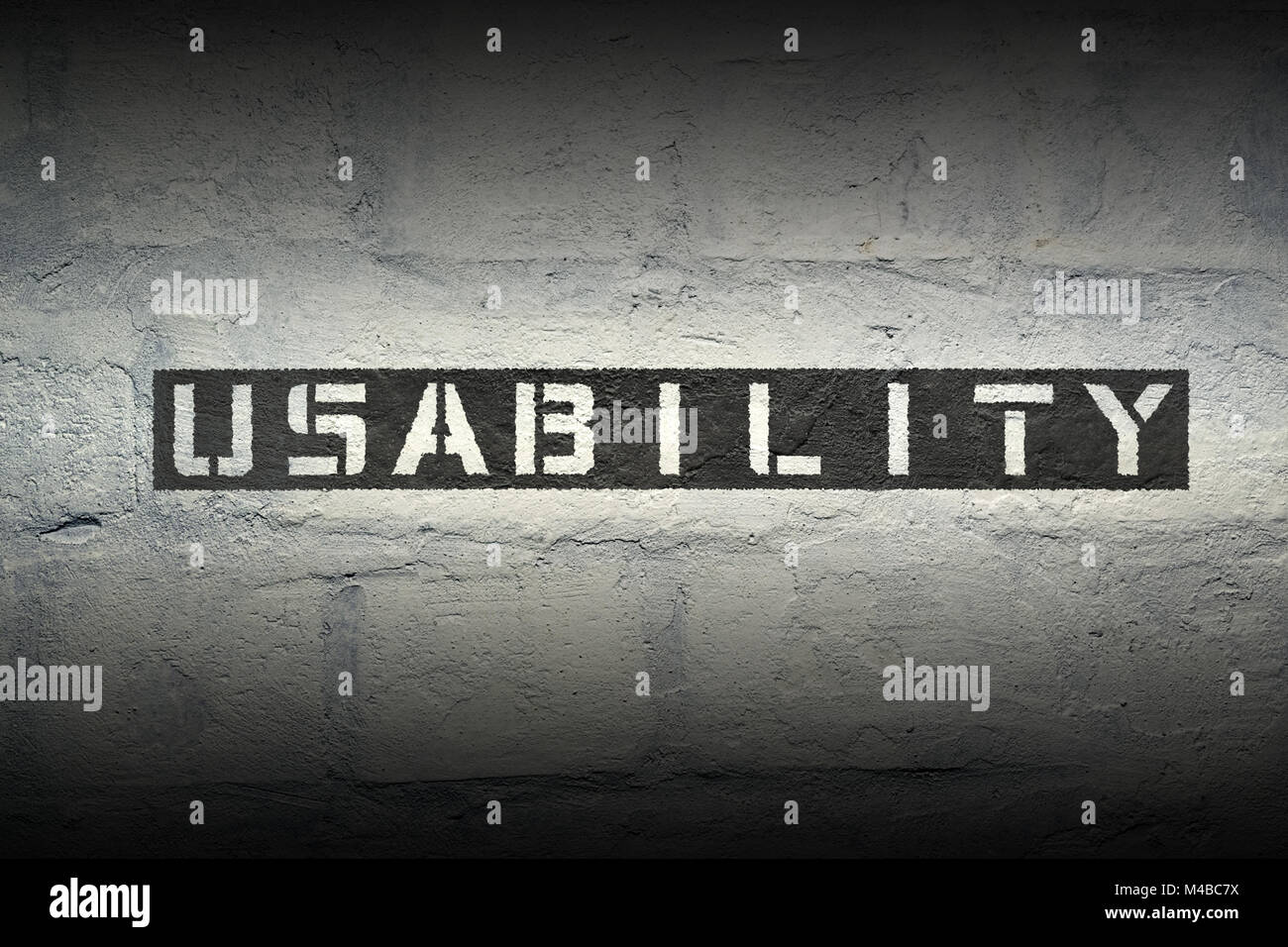 usability WORD GR Stock Photo