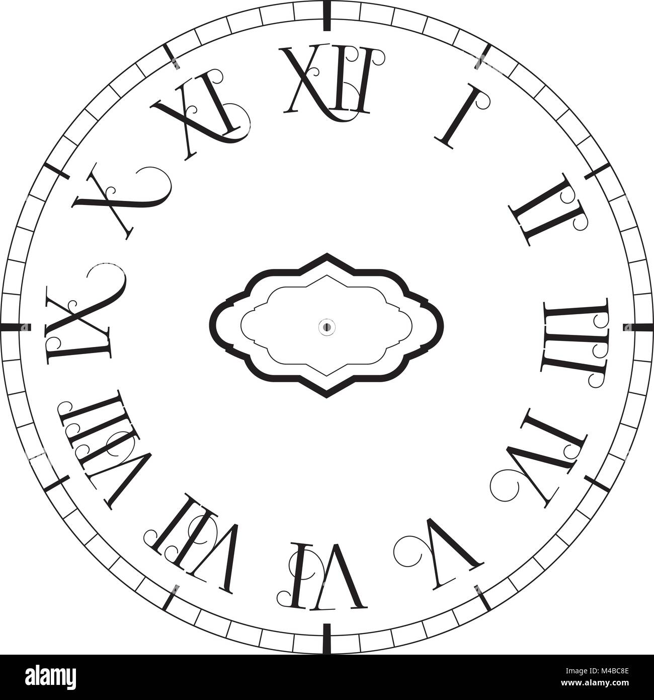 Vector vintage clock Stock Vector Image & Art - Alamy