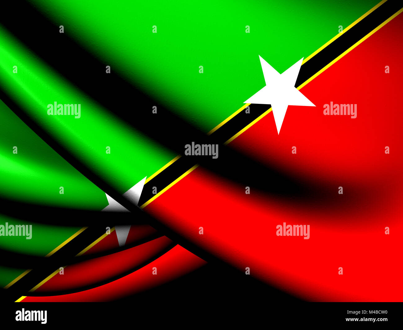 National flag of st kitts and nevis hires stock photography and images Alamy