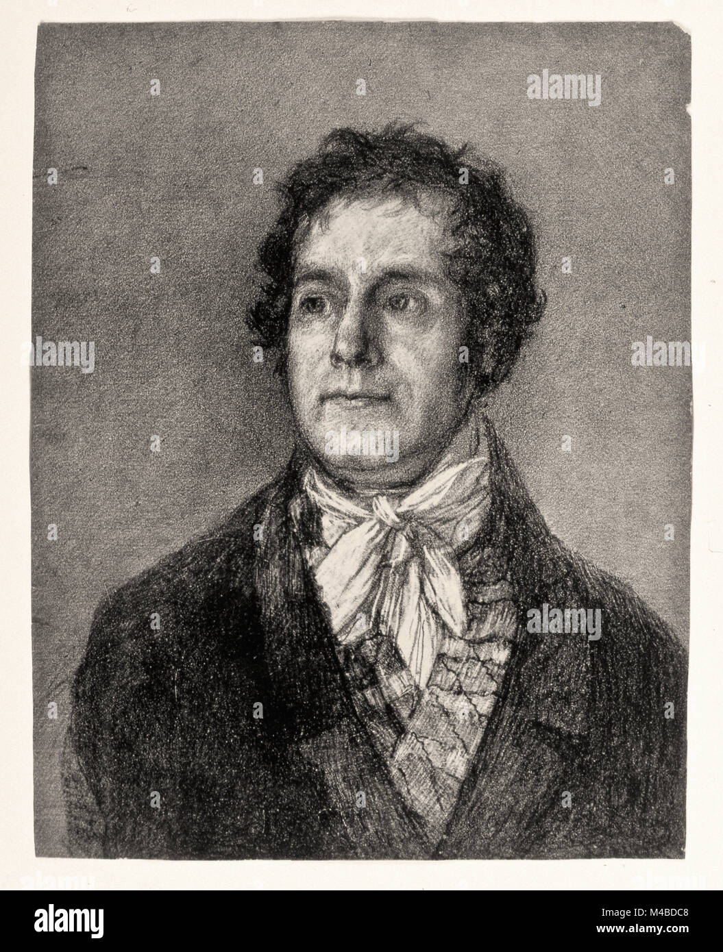 Francisco de Goya y Lucientes -  The Printer Gaulon Stock Photo