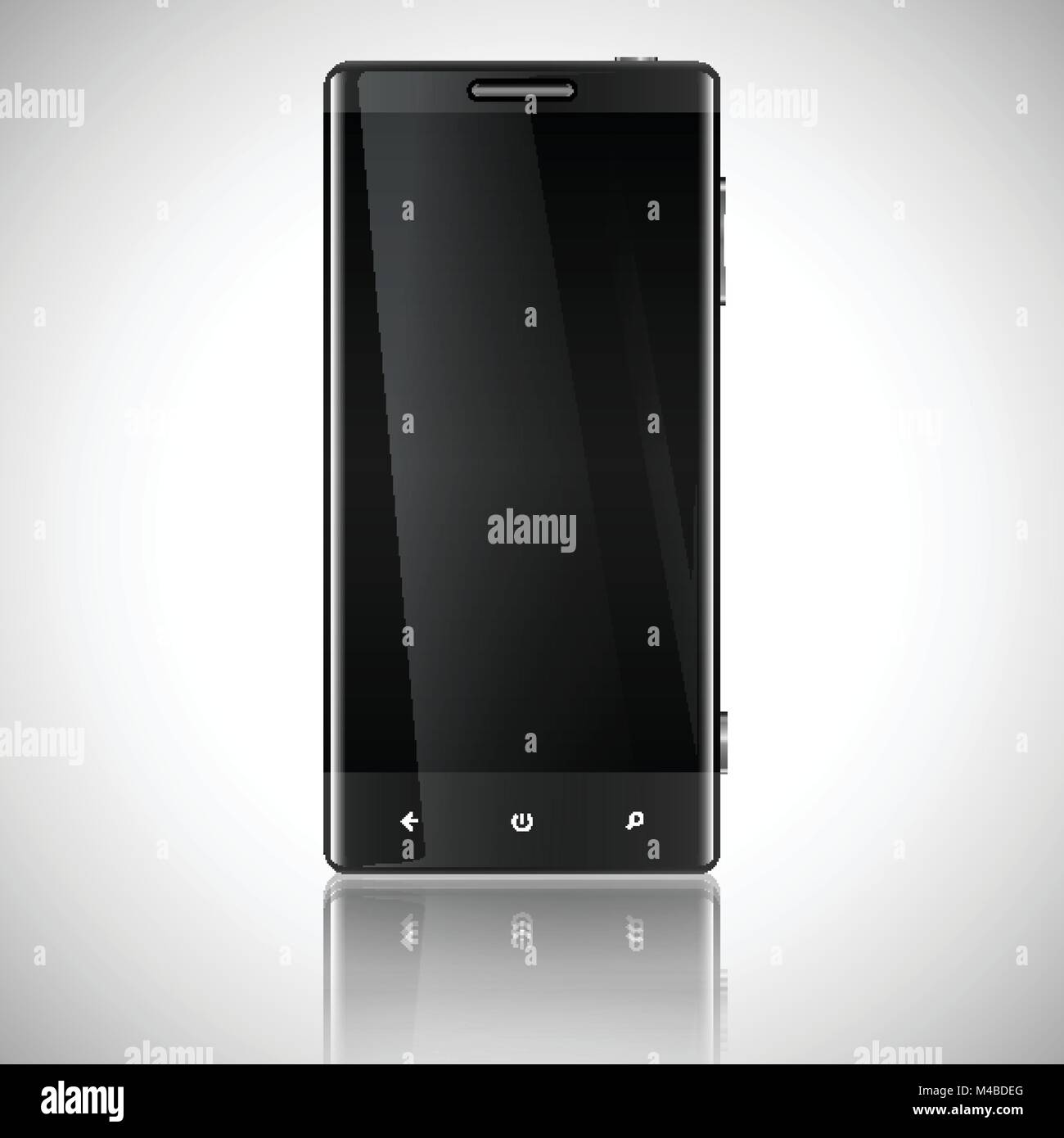 Smartphone, mobile phone isolated, realistic vector illustration Stock ...